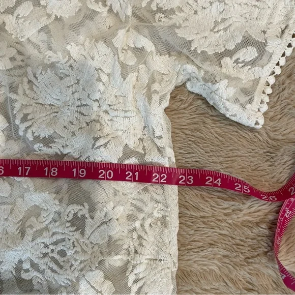 Forever 21 lace short sleeve cardigan - Picture 8 of 9